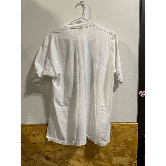 Vintage Albertsons Christmas Santa Graphic T-Shirt XL Multicolor 90s - Picture 6 of 6